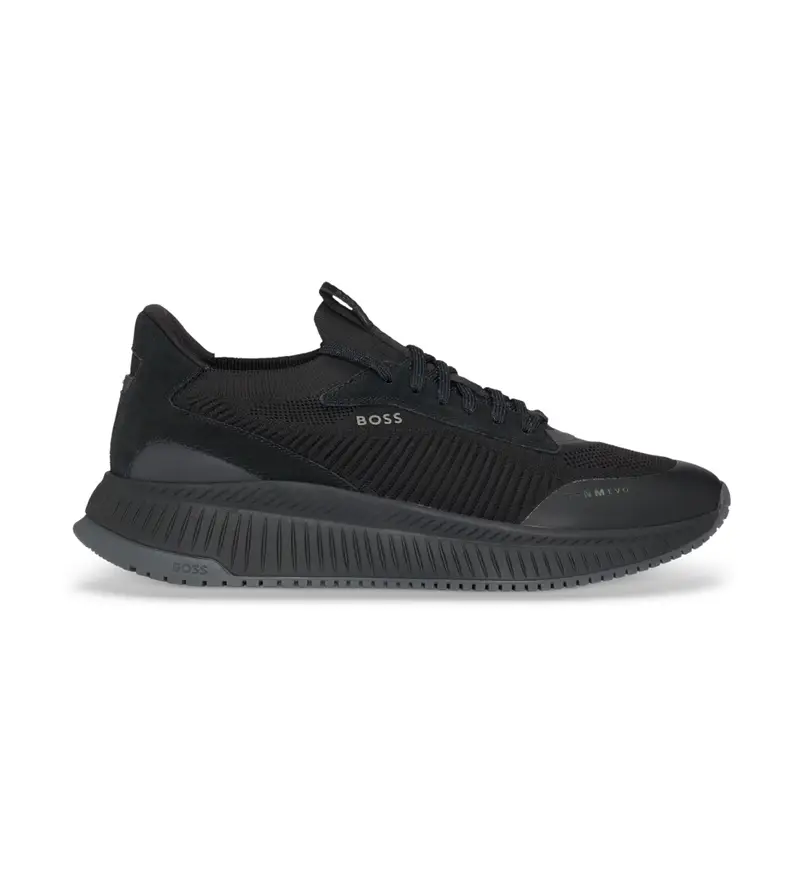 per uomo. 50523113 Sneakers TTNM EVO con tomaia in maglia Nero (47), Basso, Stringhe, Casual