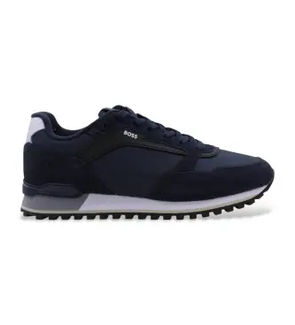 per uomo 50523221 Sneakers in pelle Parkour blu navy (40), Basso, Stringhe, Casual
