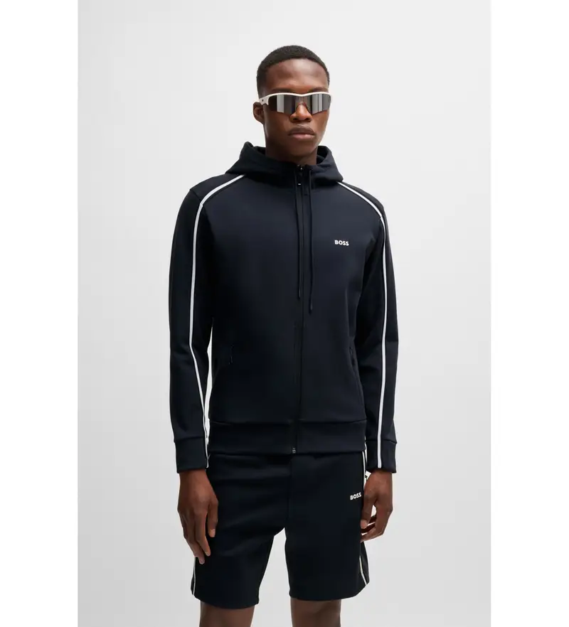 per uomo 50523912 Felpa cadente blu scuro (M), Casual, Cotone, Navy