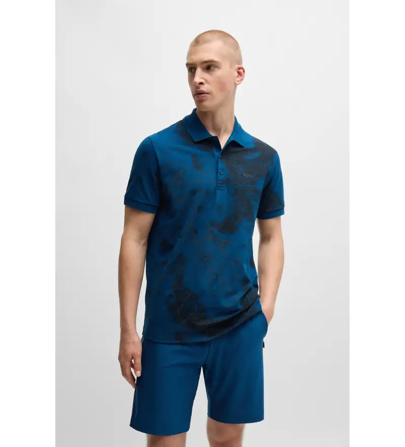 Boss Polo Uomo Blu 4040228