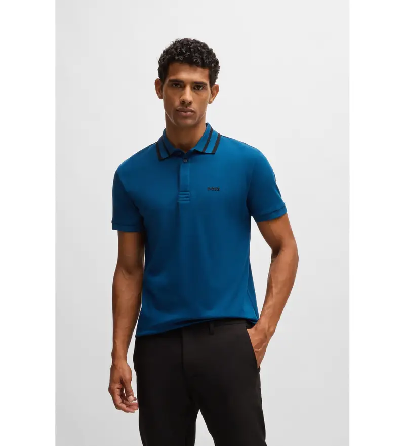 Boss Polo Uomo Blu 4040230