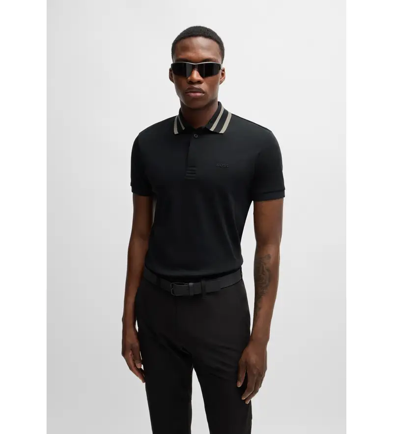 Boss Polo Uomo Nero 4055289