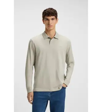 per uomo 50527525 Polo in interlock beige (M), Casual, Cotone, Classico, Manica lunga
