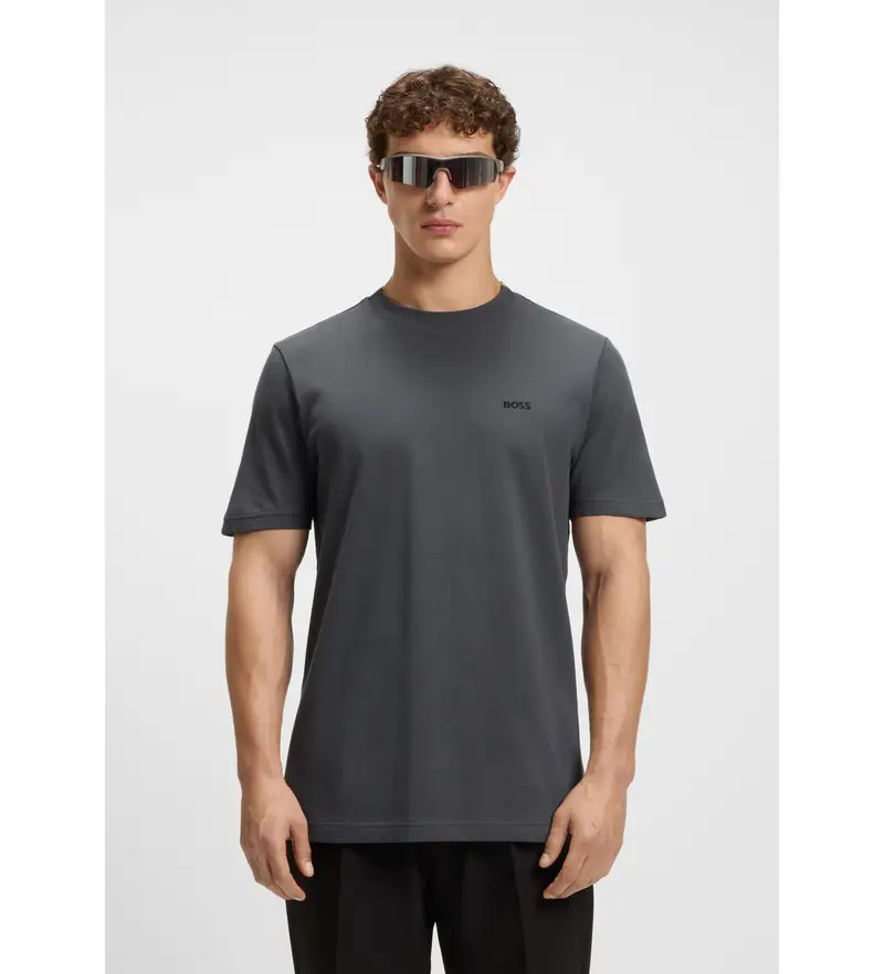 per uomo 50529941 maglietta grigia Taddy (S), Casual, Grigio, Cotone, Manica corta