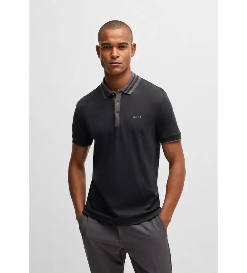 Boss Polo Uomo Nero 2664567