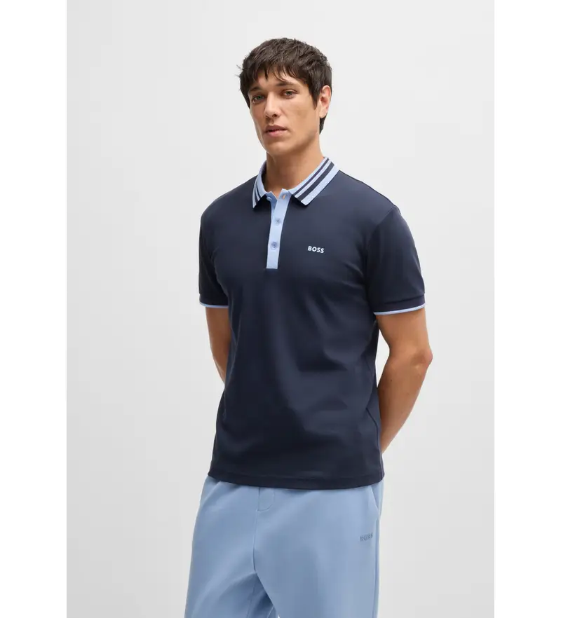 Boss Polo Uomo Blu 4142959