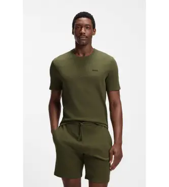 per uomo 50535891 Maglietta verde a nido d'ape (M), Casual, Cotone, Manica corta