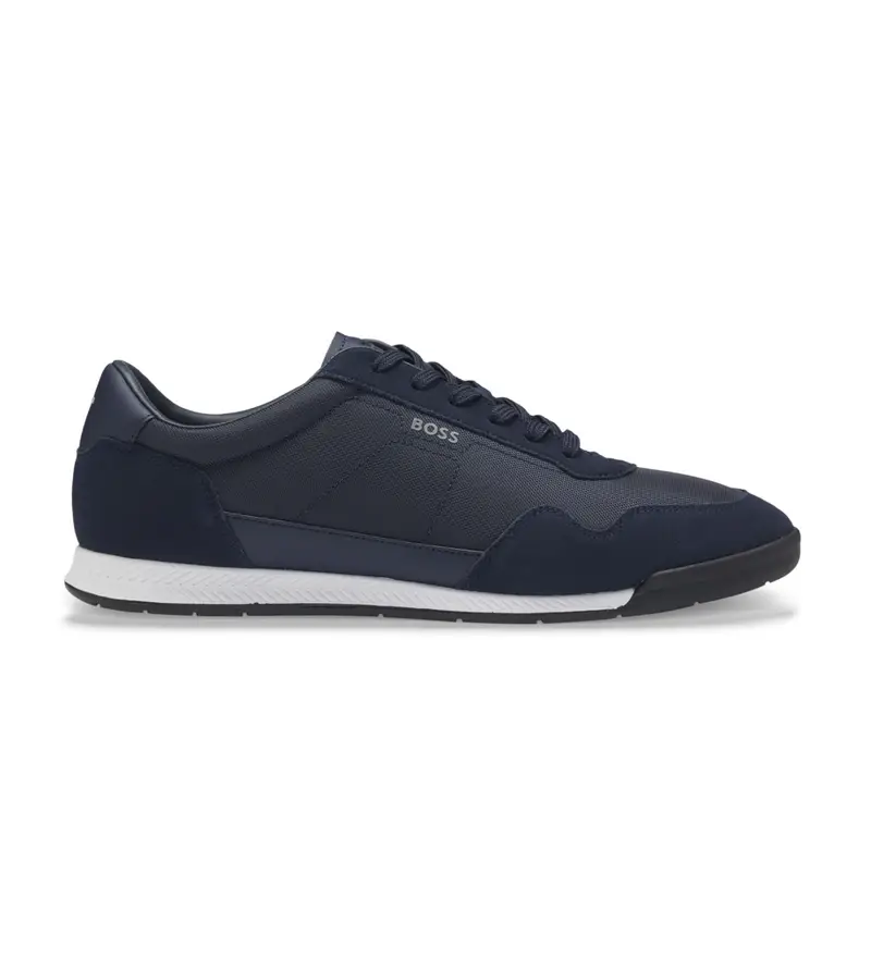 per uomo. 50536524 Sneakers Titanium SL Navy (43), Basso, Stringhe, Casual Pelle