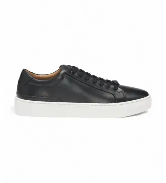 per uomo 50536841 Sneakers in pelle nera Gary (41), Nero, Basso, Stringhe, Casual