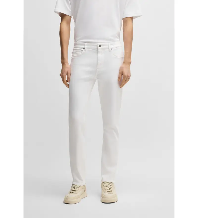 per uomo 50537832 Pantaloni bianchi Delaware BO (32/32), Bianco, Casual, Sintetico