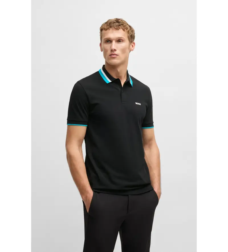 Boss Polo Uomo Nero 4143123