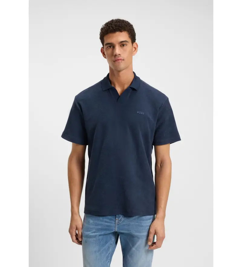 Boss Polo Uomo Blu 4044196