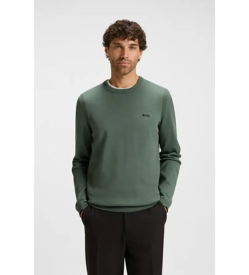 per uomo 50541940 Maglia con dettagli a contrasto verdi (XXL), Casual, Verde, Cotone