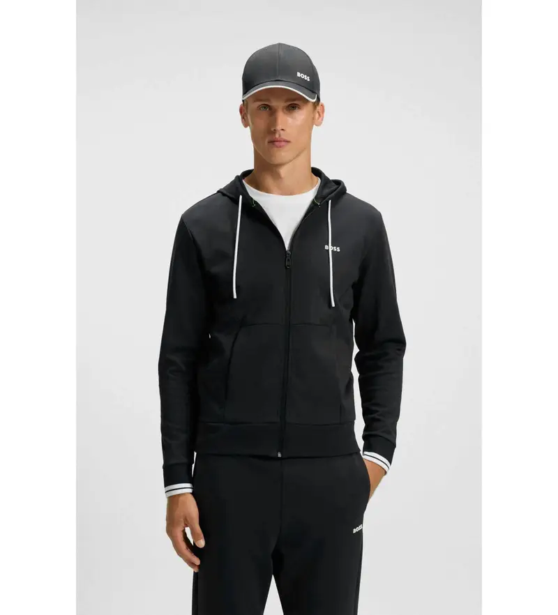 per uomo. 50542974 Felpa nera Zone (M), Nero, Casual, Cotone