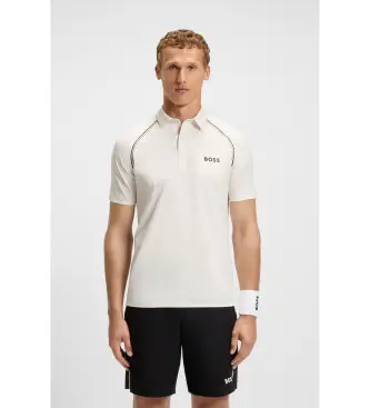 per uomo 50543333 Polo bianca Patteo TOC (S), Bianco, Casual, Sportivo, Poliestere, Manica lunga