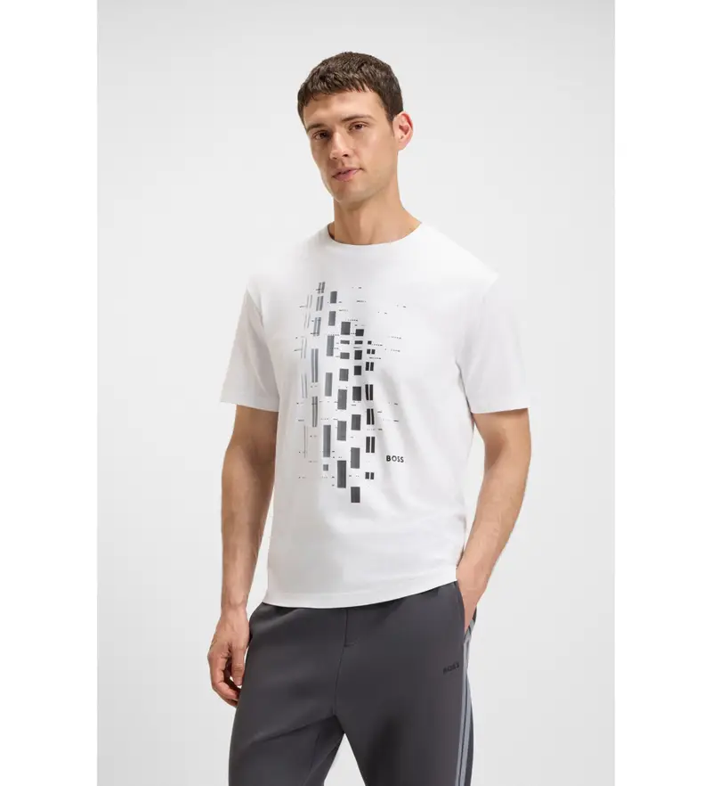 per uomo 50543808 Maglietta bianca GRX Zone (XL), Bianco, Casual, Cotone, Manica corta