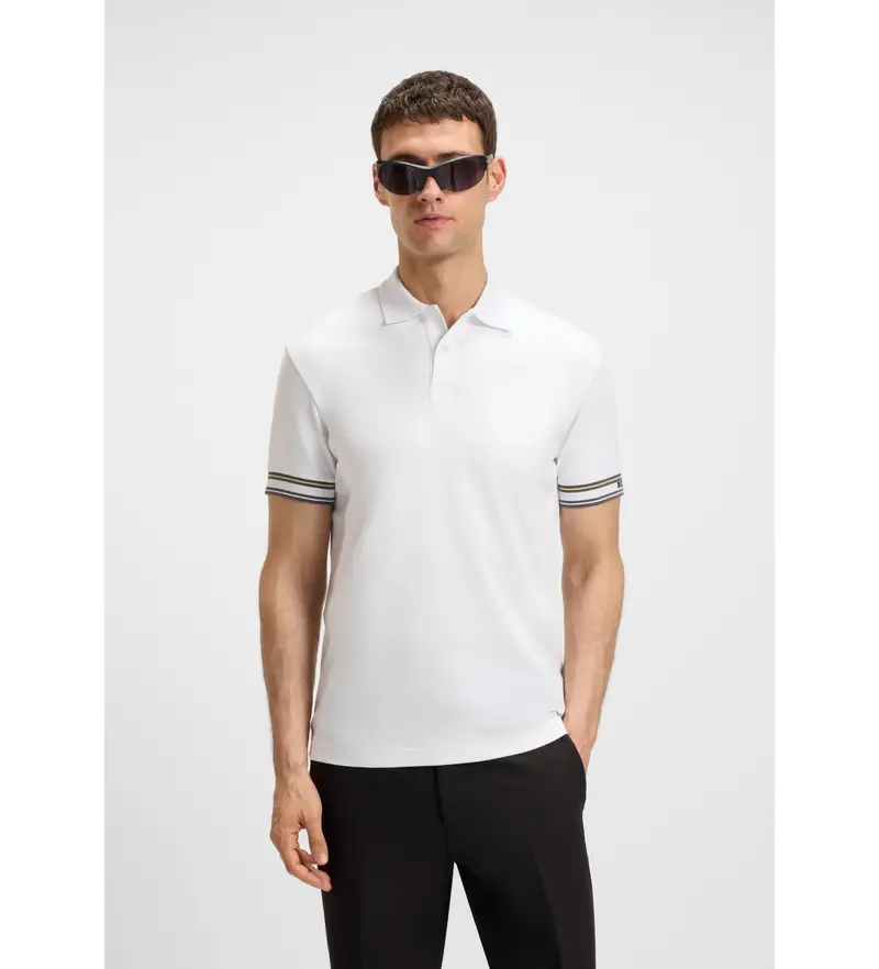 Boss Polo Uomo Bianco 4037891