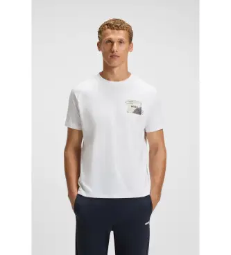 per uomo 50548093 Maglietta bianca Tee Stripe Zone (XL), Bianco, Casual, Poliestere, Manica corta