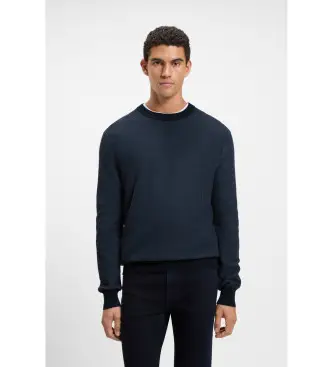 per uomo 50548673 Maglione Klapok blu navy (L), Casual, Poliestere