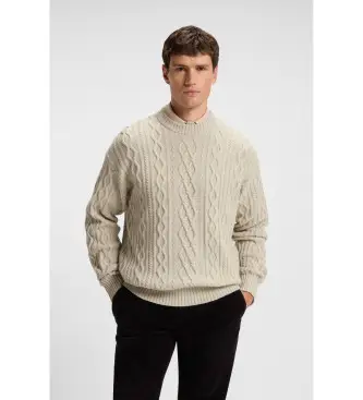 per uomo 50548689 Maglia beige Kableto (S), Casual, Poliestere