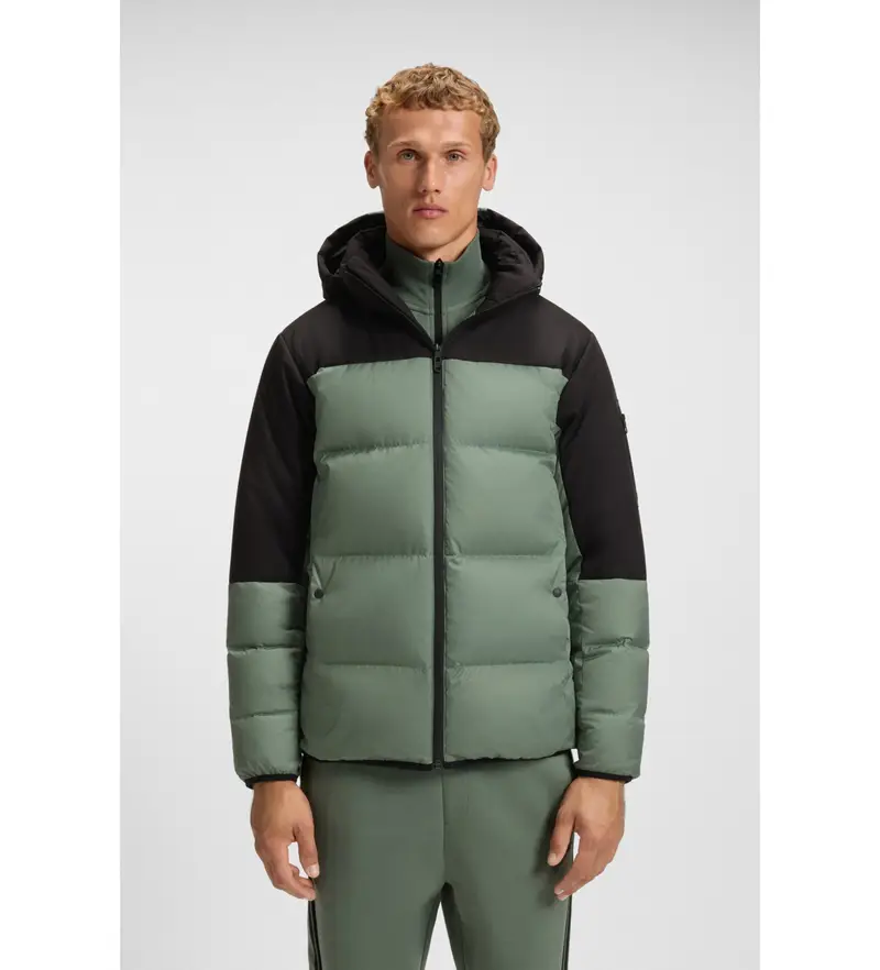 per uomo. 50548693 Cappotto verde OW Block (M), Casual, Poliestere