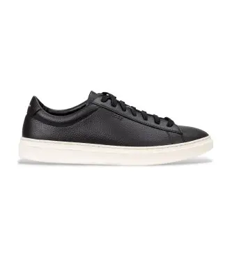 per uomo 50548716 Sneakers in pelle nera Kieran Tenn (39), Nero, Basso, Stringhe, Casual