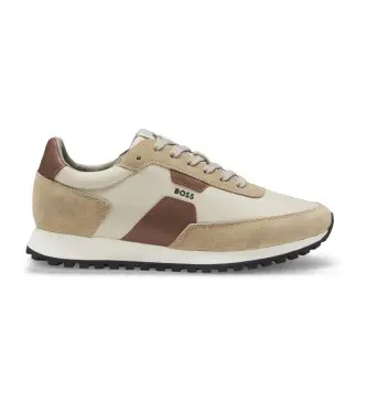 per uomo 50548723 Sneakers beige da parkour (39), Basso, Stringhe, Casual Marrone