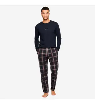 per uomo 50550777 Pigiama lungo blu navy per le feste (S), Homewear, Cotone, Manica lunga