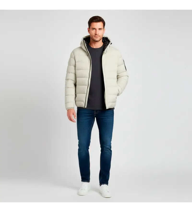 per uomo 50551893 Cappotto beige Riplite (L), Casual, Poliestere