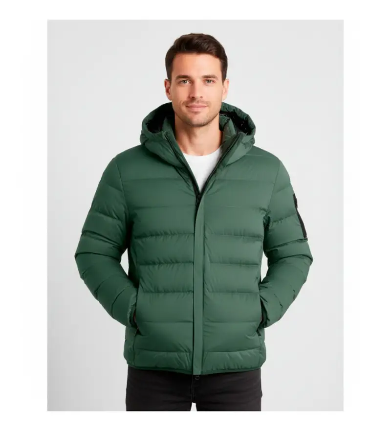per uomo. 50551893 Cappotto verde Riplite (L), Casual, Poliestere