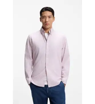 per uomo 50552959 Camicia lilla Ricoplus (M), Casual, Cotone, Classico, Manica lunga Rosa
