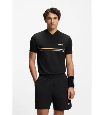 per uomo 50554545 Polo nera Toc (S), Nero, Sportivo, Multisport, Poliestere, Manica corta