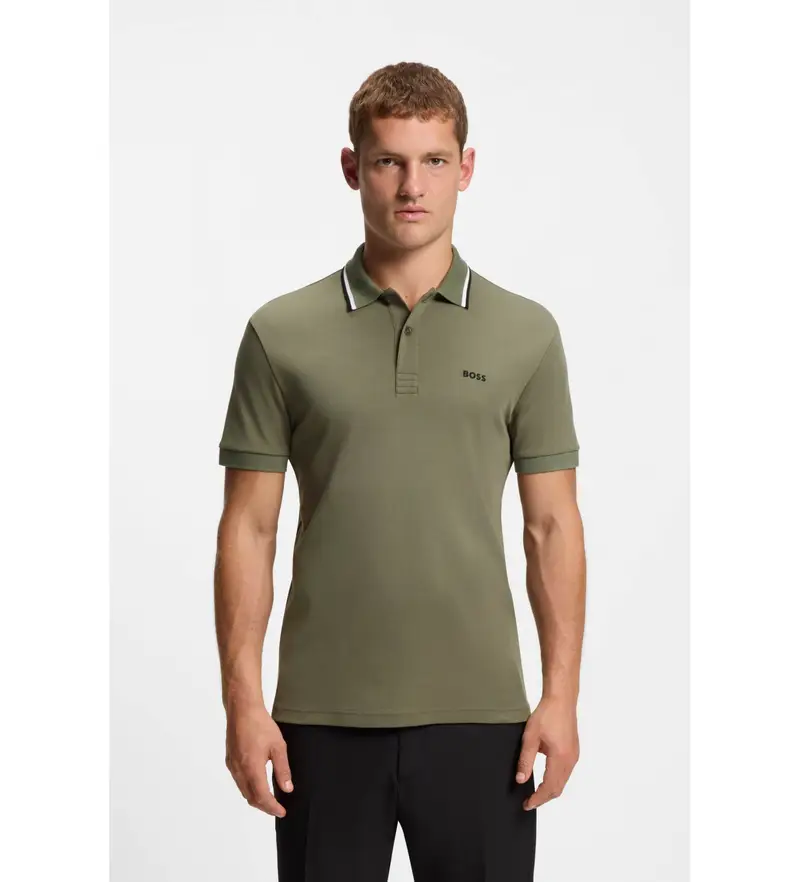 Boss Polo Uomo Verde 3961910