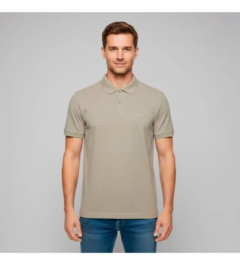 Boss Polo Uomo Beige 4036206