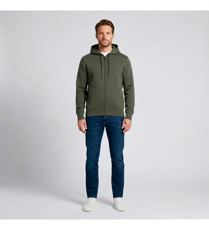 per uomo 50555495 Felpa verde cadente (L), Casual, Cotone