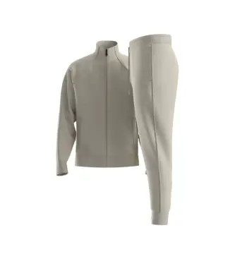 per uomo 50555906 Tuta con finiture a contrasto beige (L), Casual, Sportivo, Cotone, Multisport, Manica lunga