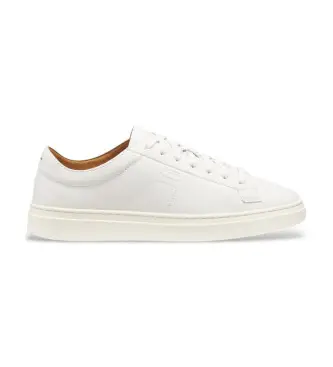 per uomo 50557866 Sneakers in pelle bianca Kieran (40), Bianco, Basso, Stringhe, Casual