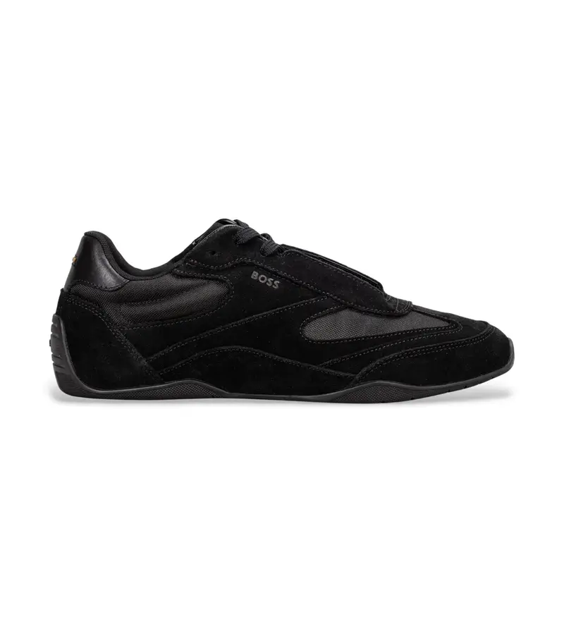 per uomo 50557884 Sneakers in pelle nera Jaylen (41), Nero, Basso, Stringhe, Casual