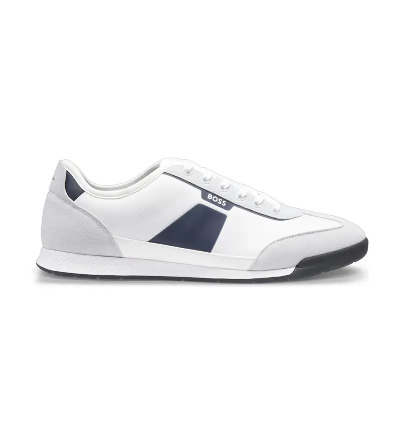 per uomo 50557886 Sneakers bianche Nitan Low (41), Bianco, Basso, Stringhe, Casual