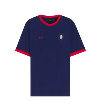 per uomo 50562134 Maglietta blu Lux (L), Casual, Cotone, Manica corta