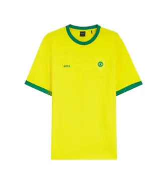 per uomo 50562134 Maglietta gialla Lux (L), Casual, Giallo, Cotone, Manica corta