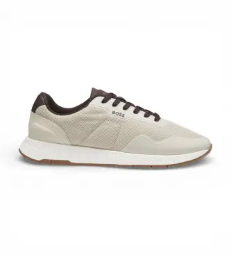 per uomo 50563962 Sneakers beige titanio (40), Basso, Stringhe, Casual