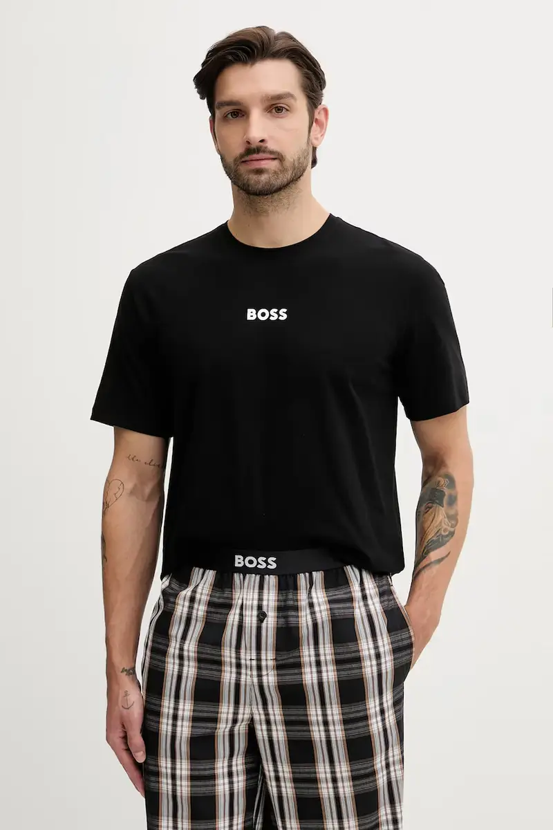 pigiama Easy Long Set TShirt uomo colore nero 50535875 miniatura 3