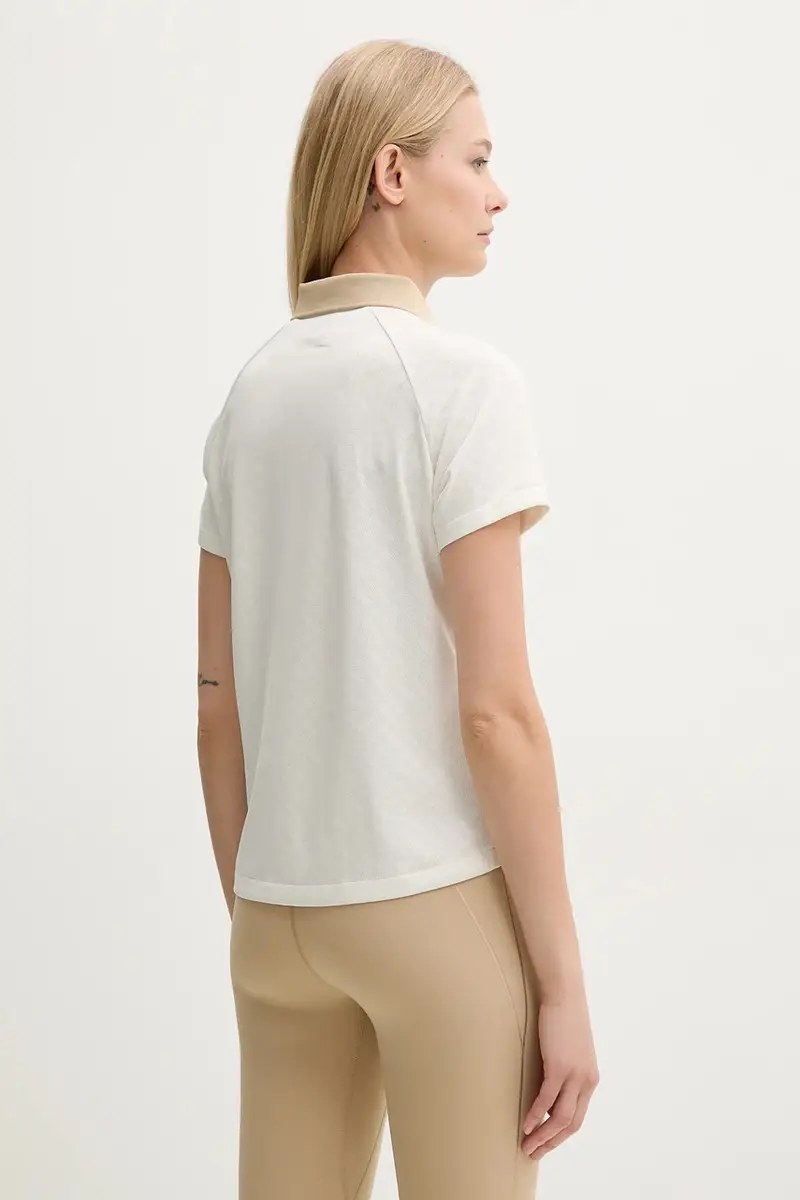 Boss Polo Donna Beige 3292221 miniatura 3