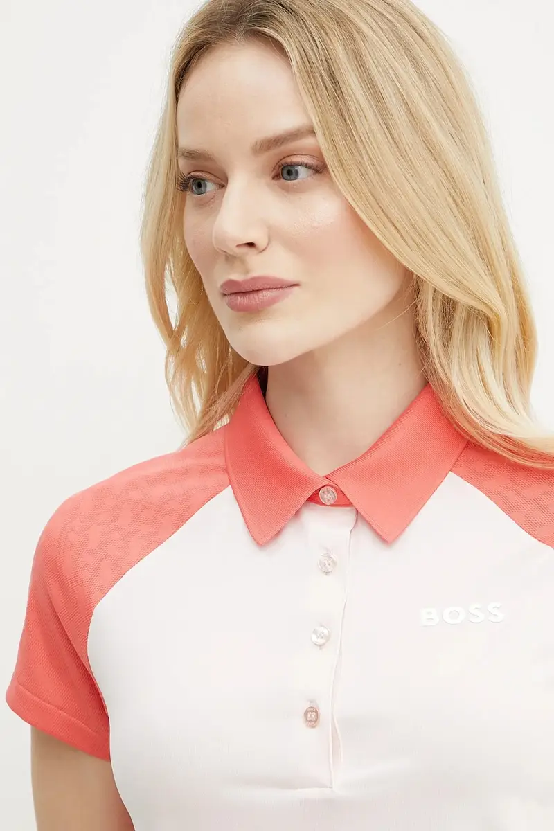 Boss Polo Donna Rosa 3339026 miniatura 4