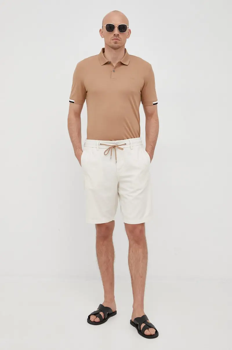 Boss Polo Beige 3120727 miniatura 2