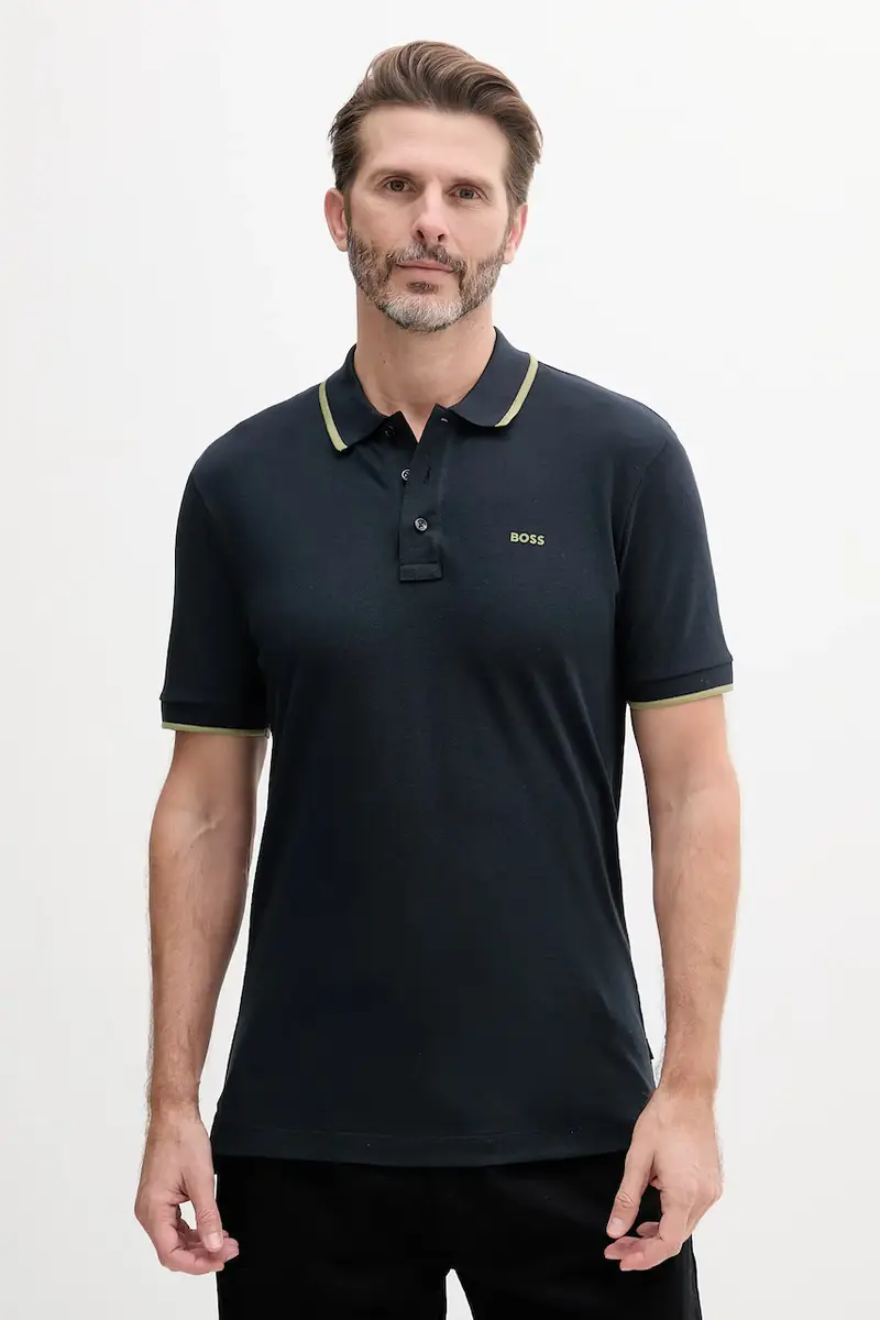 polo in cotone colore blu 50494697 Blu navy