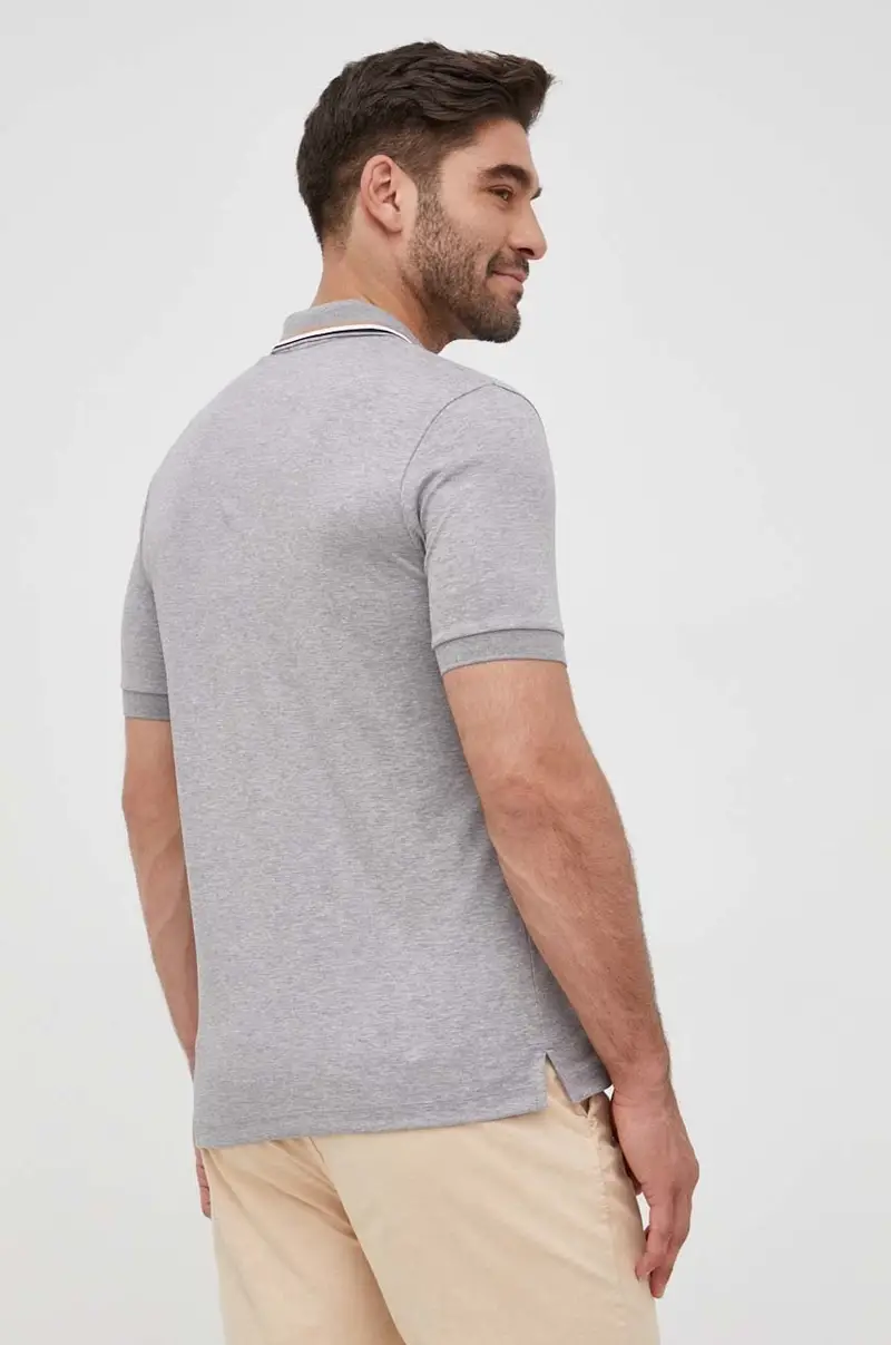 polo in cotone colore grigio 50469360 miniatura 3
