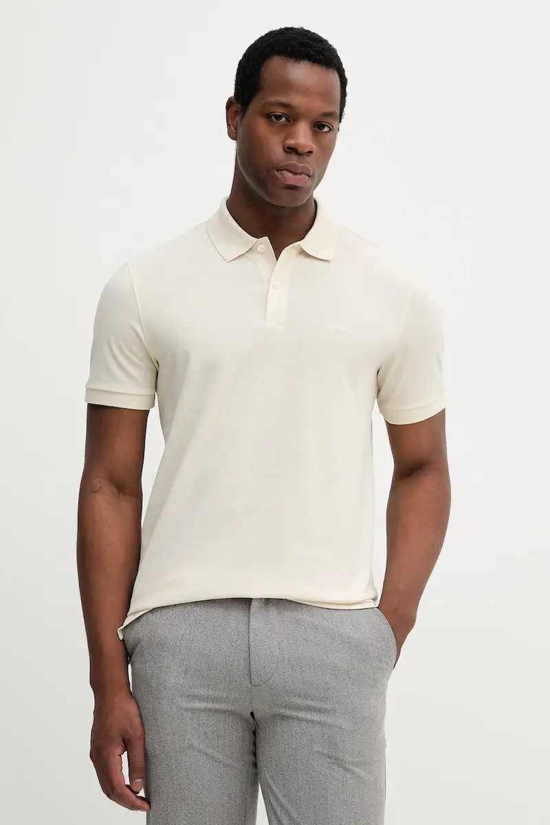 polo in cotone colore nero 50468362 Beige