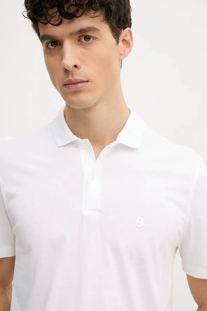 Boss Polo Uomo Bianco 3301232 miniatura 4